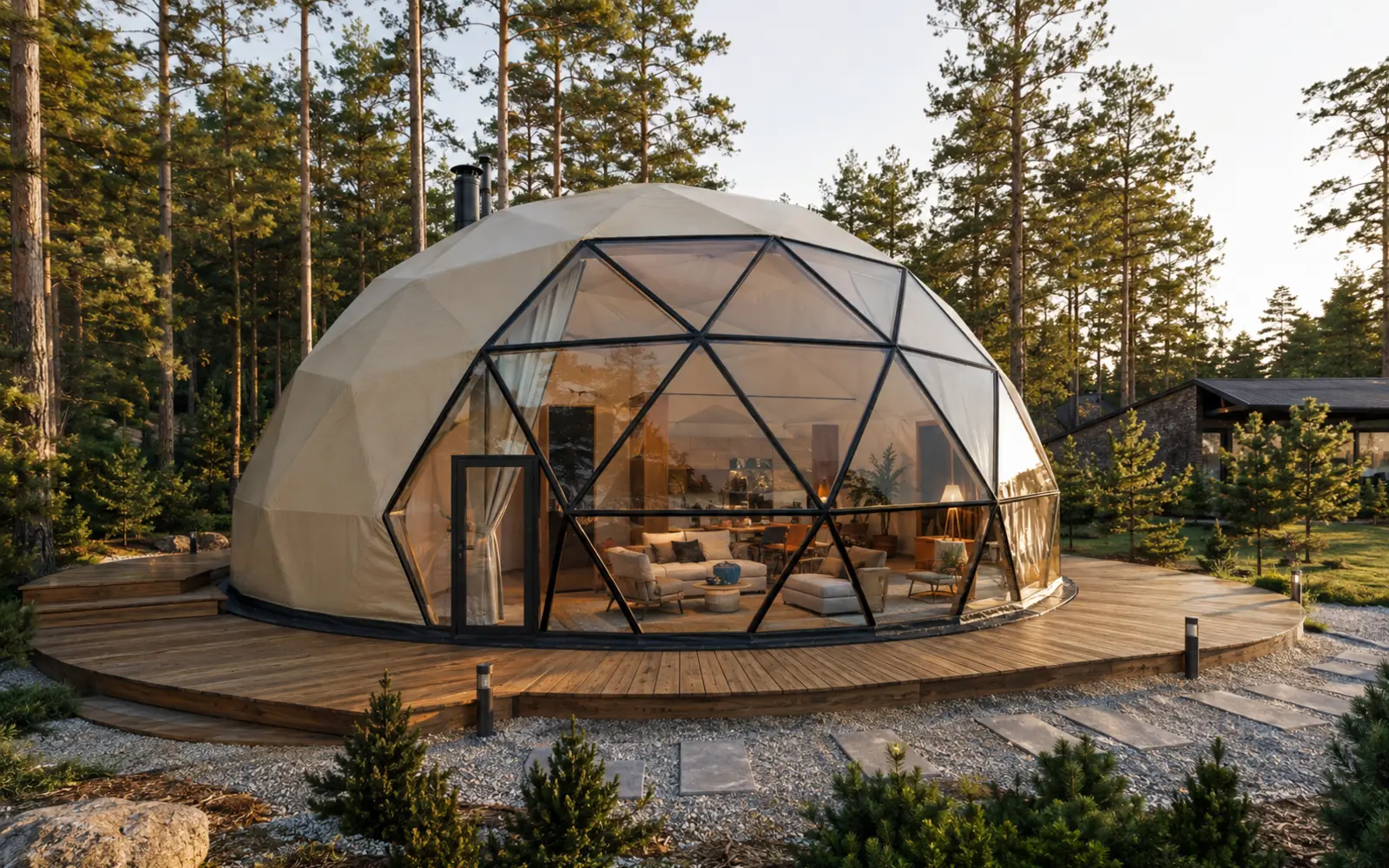 Glamping salė 78 m²