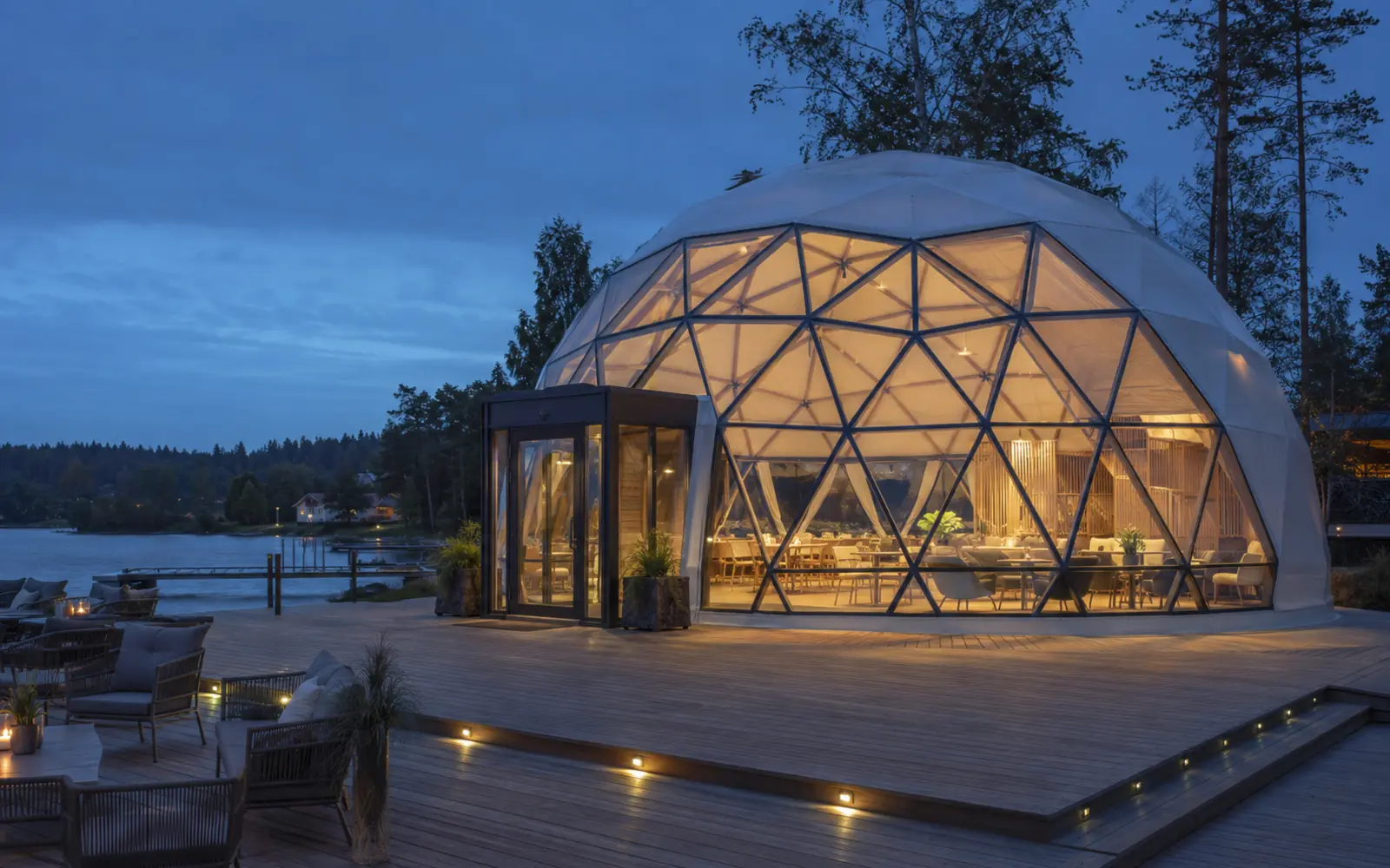 Glamping salė 113 m²