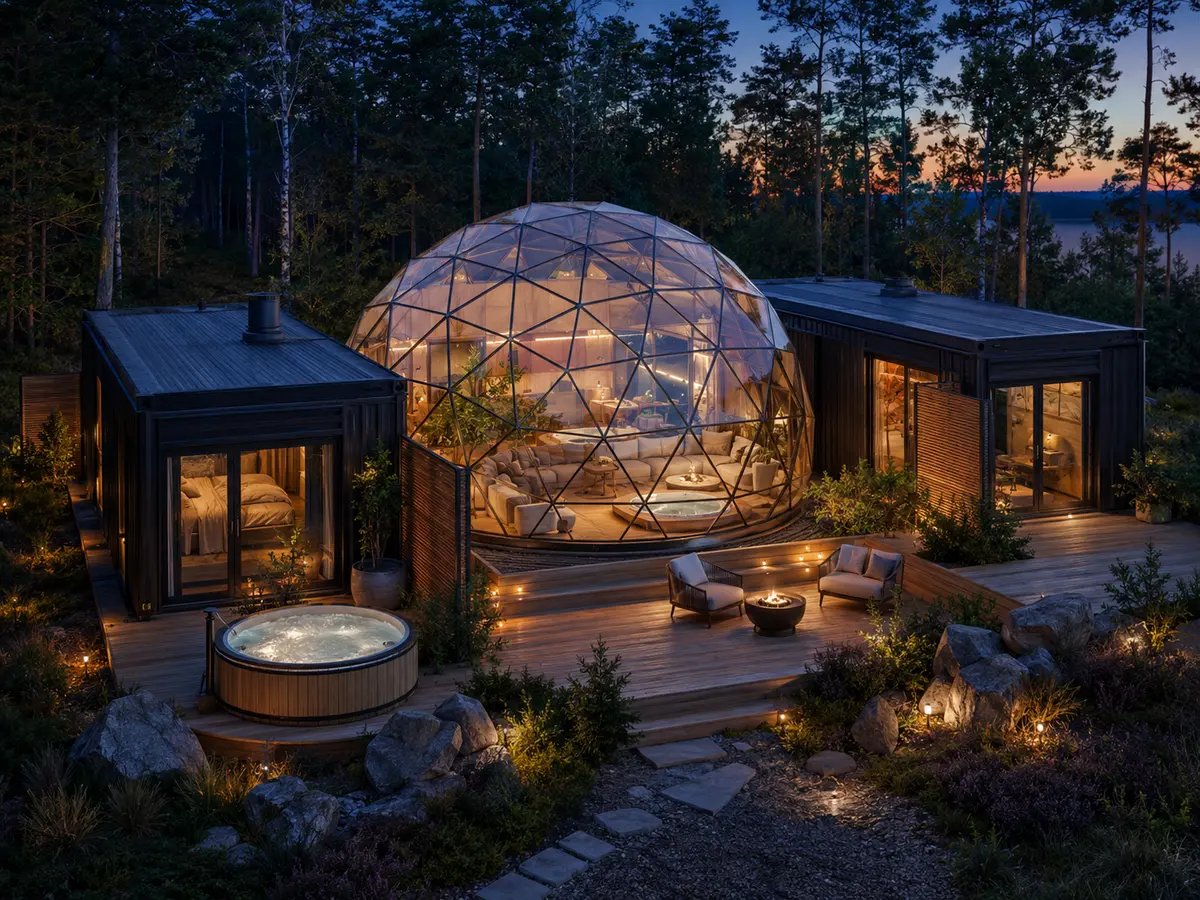 Container Dome SPA centro vizualas